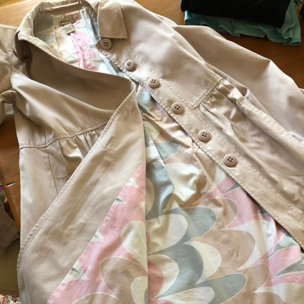 Trench coat with a flare from Anthropologie